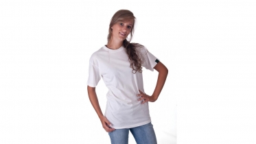 T-shirt unisex wit 140GR  bio & FT light